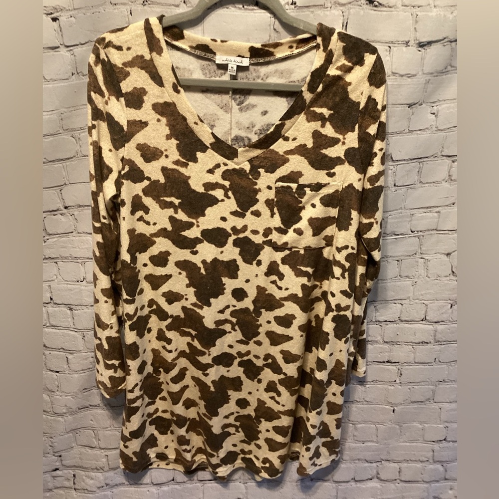 Cow Print Dress by White Birch